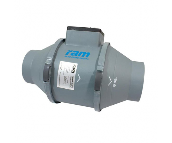 RAM Mixed Flow Inline Fan - 100mm (4")