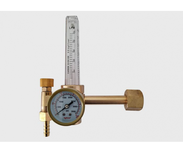 CO2 Flow Meter Regulator + Solenoid